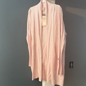 Alia Light Pink Open Cardigan